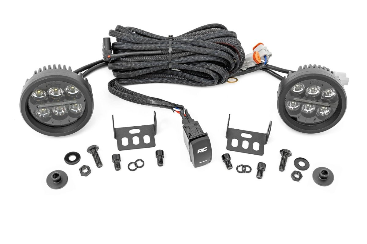 Ford Bronco LED Light Kit - Ditch Mount - Rough Country - 3.5